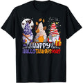 HalloThanksMas Gnomes Halloween Thanksgiving Christmas Happy T-Shirtmade in us T-Shirts, Hoodie, Sweatshirt | GrindPrints.com