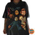 Halloween 2025 Scary Movie Shirt, Retro Horror Shirt, Fall Halloween Gifts Shirts, Cotton Unisex T-Shirt, Crew Neck, Size...