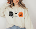 Halloween Boo Sweatshirt, Halloween Ghost Sweatshirt, Halloween Pumpkin Sweatshirt, Spider Halloween Sweatshirt, Pumpkin...