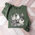Halloween Chicken Sweatshirt, Halloween Chicken Shirt, Chicken Lover Gift, Funny Chicken Shirt, Ghost Chickens Tee, Fall...
