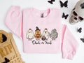 Halloween Chicken Sweatshirt,Funny Halloween Chicken or Treat Sweatshirt,Halloween Trick-or-Treat Shirt,Halloween Custom...