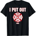 Halloween Costume Funny Firefighter I Put Out Fires Firemen T-Shirt Made in USA Hoodie, Sweatshirt | GrindPrints.com