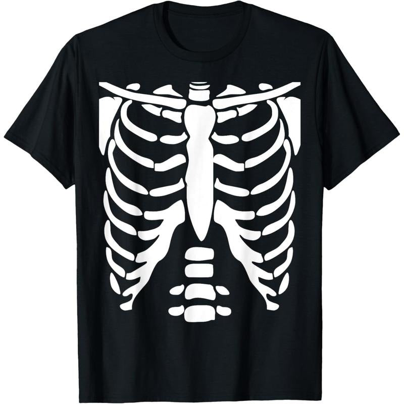 Halloween Costume Rib cage Anatomy T-Shirt made in usa Hoodie, Sweatshirt | GrindPrints.com