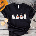 Halloween Dog Shirt, Funny Ghost Dog Halloween T-Shirt, Unisex Dog Lover Gift Tee, Spooky Season Short Sleeve. Hoodie,...