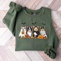Halloween Dog Sweatshirt, Corgi Ghost Dogs sweatshirt, Halloween Sweatshirt, Halloween Sweater, Ghost Dog Sweatshirt,...