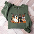 Halloween Dog Sweatshirt, German shepherd Ghost Dogs sweatshirt, Halloween Sweatshirt, Halloween Sweater, Ghost...