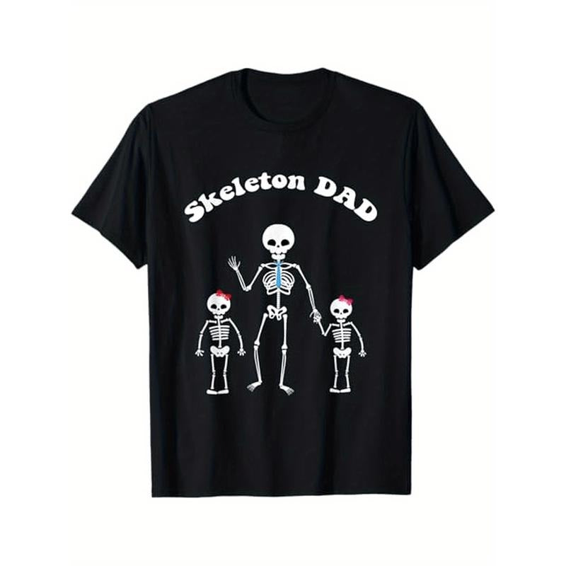 Halloween Father Daddy Skeleton Skeleton Dad 100%Cotton Dad Husband Grandpa S XXXL Black Made Usa T-Shirts, Hoodie, Sweatshirt