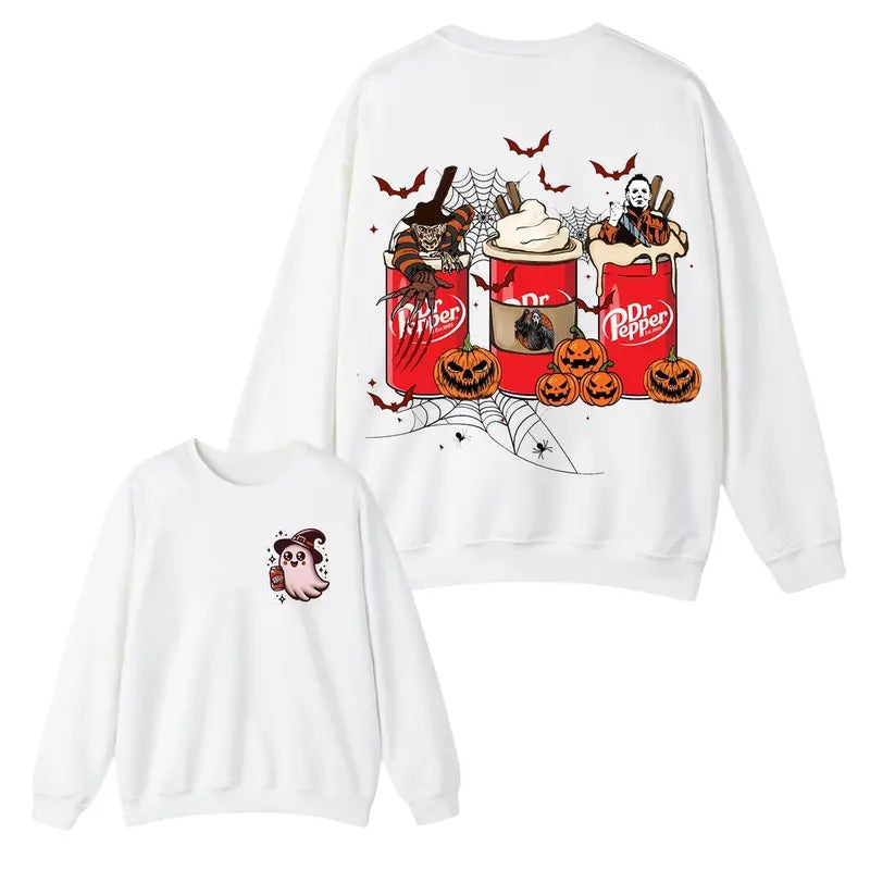 Halloween Ghost Pepper Sweatshirts,  Pumpkin Pepper Cute Ghost Sweatshirt , Cute Fall Sweatshirt, Spooky Season , Gift...