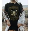 Halloween Ghost shirt, Cute Floral Ghost Tee, Dark Romantic Gothic Tshirt, Ghost Lover shirt, Girlfriend Gifted Goth,...