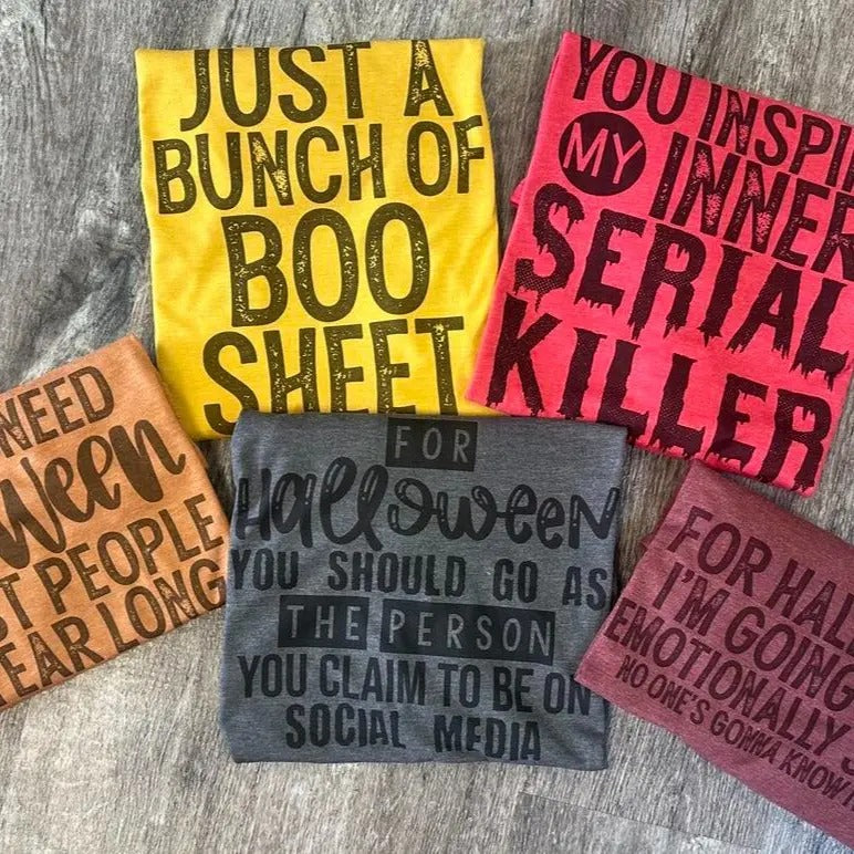 Halloween Graphic Tees - Snarky Shirts - Shirts for Women - Halloween Funny Shirts Hoodie, Sweatshirt | GrindPrints.com