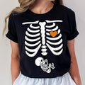 Halloween Maternity Skeleton Shirt - Funny Pregnant T-Shirt - Pregnancy Fall Tee - Baby Announcement