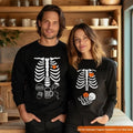 Halloween Maternity Sweatshirt, Skeleton Halloween Maternity Shirt, Couple Shirt, Pregnant Women Costume, Daddy To Be...
