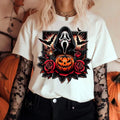 Halloween Michael Myers and Ghost Face Shirt, Halloween Horror Movie Fan, Horror Character Shirt, Halloween Funny Movie...