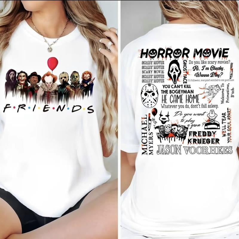 Halloween Movies Friends Sweatshirt,  Halloween Shirt, Halloween Friends Sweatshirt, Halloween Crewneck Sweater, Fall...