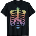 Halloween Skeleton Rib Cage T-Shirt Zombie Costume Tee Shirt T-Shirt made in usa Hoodie, Sweatshirt | GrindPrints.com