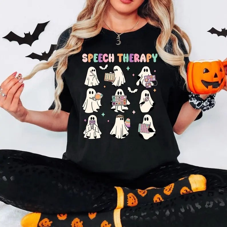 Halloween Speech Therapy Shirt, SLP Shirt, Speech Therapy, Speech Therapist, Speech Pathology, SLP Teacher, Slp...