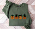 Halloween Sweatshirt, Cat Sweatshirt, Ghost Shirt, Halloween Sweater, Halloween Cat Shirt, Cat Lover Shirt, Black Cat...