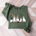 Halloween Sweatshirt, Halloween Sweater,2023 Happy Halloween, Retro Spooky Season, Ghost Sweatshirt,Halloween Dog...