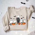 Halloween Sweatshirt,Cat Sweatshirt,Ghost Shirt,Black Cat Shirt,2023 Spooky Seas,Cool Halloween Cat Shirt,Cat Lover...