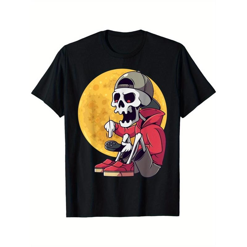 Halloween T-shirt for men Gamers Skeleton T-shirt for men Made in USA Hoodie, Sweatshirt | GrindPrints.com