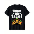 Halloween Trick Or Tacos Mexican Food Costume Men Women Kids T-Shirt Men's Breathable Cool Print Short Sleeve T-Shirt,...