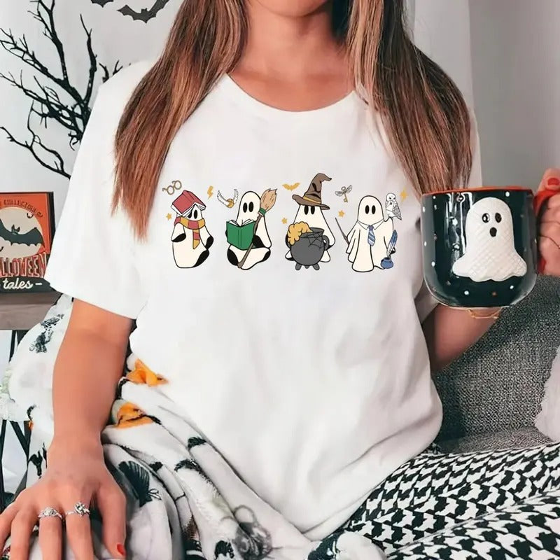 Halloween Wizard House Shirt,Wizard School Shirt, Magical Castle Shirt, Book Lover Gift, Gift For Fan, Unisex Short...