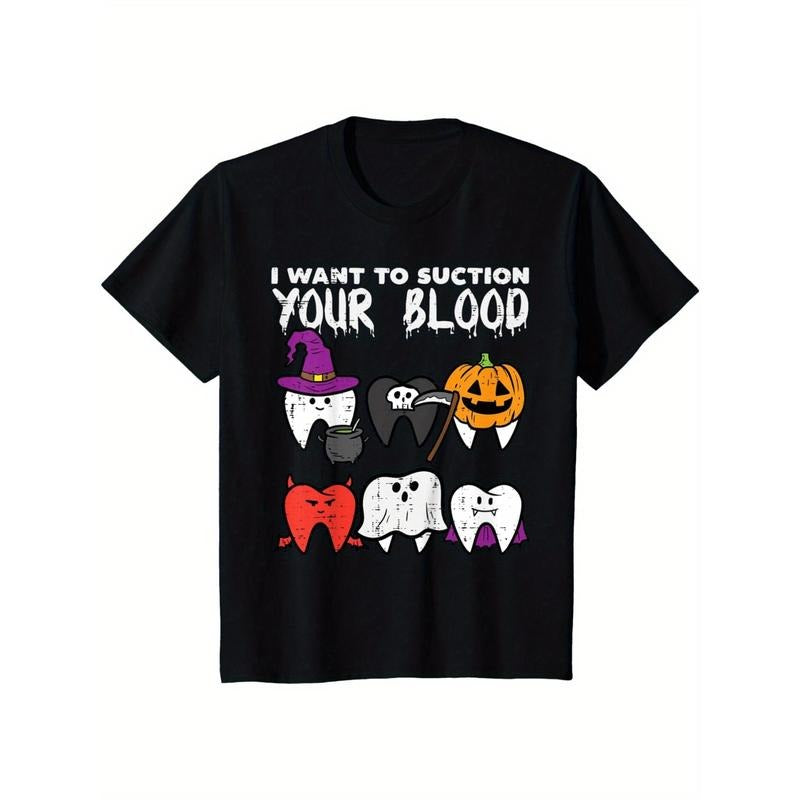 Halloween dental Vampire dental costume for men T-shirt Made in USA Hoodie, Sweatshirt | GrindPrints.com