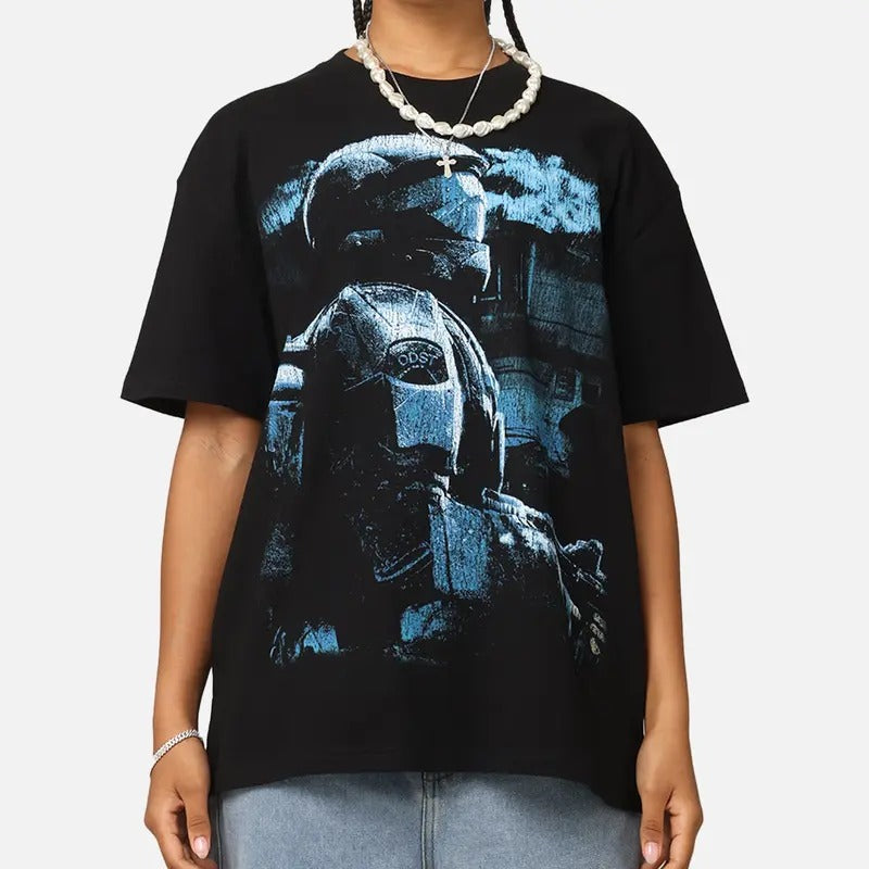 Halo Halo ODST Vintage T-Shirt Trending Movie Shirt Menswear Womenswear Streetwear Movie Fans Graphic Casual Clothing...