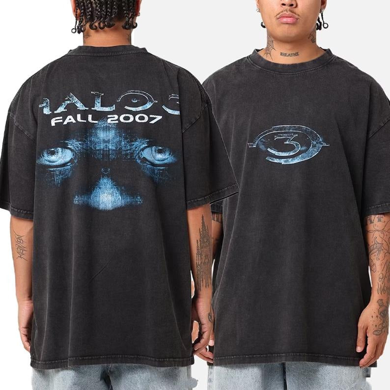 Haloo Haloo 3 Vintage T-Shirt, graphic vintage tee, unisex tee, video game lovers, gift for fans, crewneck menswear...