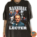 Hannibal Lecter Collage Silence Of The Lambs Vintage Tee Shirts, Cotton Unisex T-shirt, Crew Neck, Size S- 3XL, Menswear...