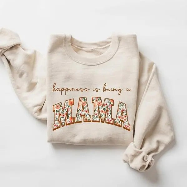 Happiness Being A Mama Shirt-sweatshirt-hoodie, Mother Shirt, Motherhood Shirt, Mother's Day Shirt, Best Mom Shirt,...