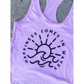 Happiness Comes In Waves Graphic Tank T-Shirts, Hoodie, Sweatshirt | GrindPrints.com