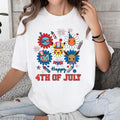 Happy 4th of July PKM Anime Firework Independent Day Tshirt Crewneck Hoodie Comfort Cotton Sweatshirt | GrindPrints.com