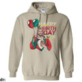 Happy Birthday Jesus Hoodie, Fun and Festive Christmas Sweatshirt with Jesus Holding Balloons Design, Cozy and Humorous...