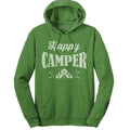 Happy Camper Hooded Sweatshirt - Green T-Shirts, Hoodie | GrindPrints.com