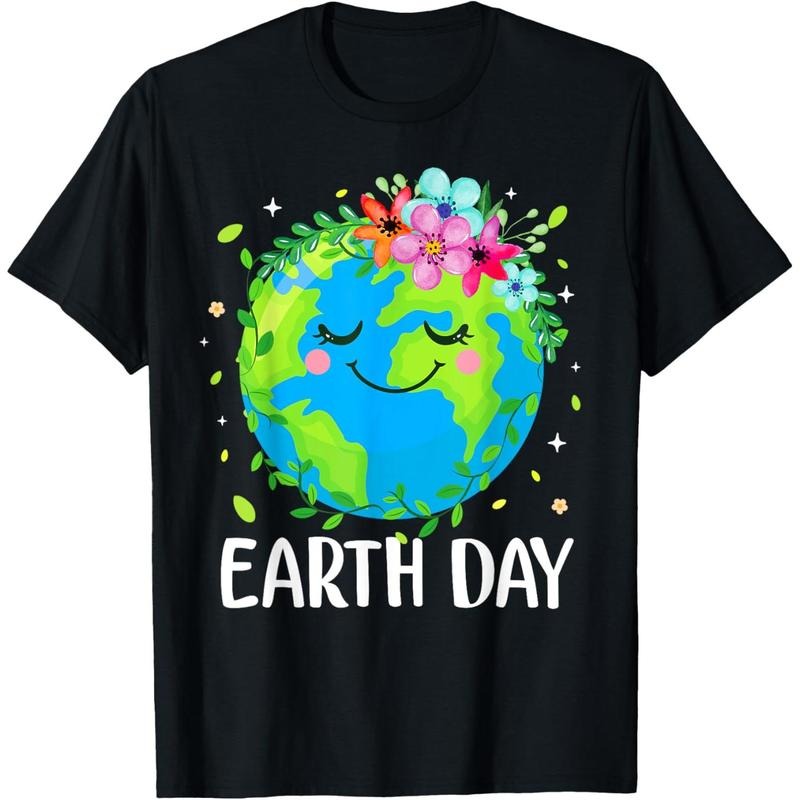 Happy Earth Day Shirt Cute Earth Floral Earth Day 2025 Made Usa T-Shirts, Hoodie, Sweatshirt
