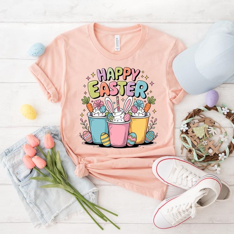 Happy Easter Cups DTF Transfers - THIS IS NOT A SHIRT Hoodie, Sweatshirt | GrindPrints.com