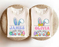 Happy Easter Custom Shirt, Cute Bunny Toddler T-Shirt, Easter Family Trip Shirt, Kids Easter Tee, Personalized Easter...