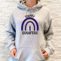 Happy Hanukkah Sweatshirt, Matching Jewish Family Hoodie, Holiday Gift Sweatshirt, Menorah Sweater For Mother. T-Shirts