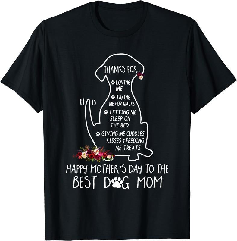 Happy Mother's Day Dog Mom T-Shirt Hoodie, Sweatshirt | GrindPrints.com