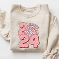 Happy New Year 2024 Sweatshirt - Retro Christmas Sweatshirt For Women T-Shirts, Hoodie | GrindPrints.com