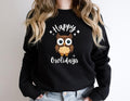 Happy Owlidays Sweatshirt, Owl Lover Gift Sweater, Funny Owl Christmas Hoodie, Bird Christmas Sweatshirt, Happy Holidays...