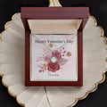 Happy Valentine's Day Necklace, Valentine Gift For Her, Wife, Girlfriend, Romantic Gift From Husband, Boyfriend, Love...