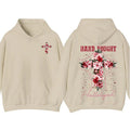 Hard Fought Hallelujah 2-sided Hoodie & T-Shirt, FLoral Christian Tee, Jesus is King, Vinatge Graphic 90s Tees, Casual...
