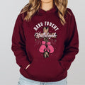 Hard Fought Hallelujah Shirt, Pink and Gold, Christian Shirt Hoodie, Sweatshirt | GrindPrints.com