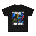 Hard Skeleton Funny Meme Alcoholics Don'T Run My Family They Drive T-Shirts, Hoodie, Sweatshirt