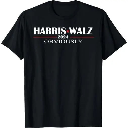 Harris Waltz 2024 Obviously Kamala Harris Tim Walz 2024 T-Shirt made in usa Hoodie, Sweatshirt | GrindPrints.com
