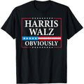 Harris Waltz 2024 Obviously Kamala Harris Tim Walz 2024 T-Shirt made in usastyle{n002}2 Hoodie, Sweatshirt | GrindPrints.com