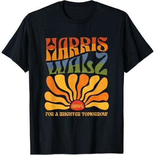 Harris Waltz For A Brighter Tomorrow Boho Aesthetic T-Shirt made in usa Hoodie, Sweatshirt | GrindPrints.com