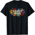 Harris Walz 2024 Floral Feminine Women Harris Waltz 2024 T-Shirt made in usa Hoodie, Sweatshirt | GrindPrints.com